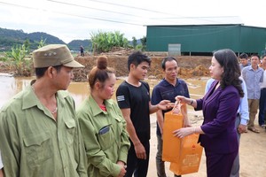 国家副主席视察山罗省克服雨洪后果工作
