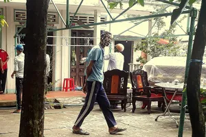 Căn nhà nơi xảy ra án mạng. Ảnh: TUẤN QUANG