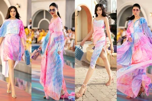 Dàn hoa hậu, á hậu bay bổng catwalk tại Fashion Voyage