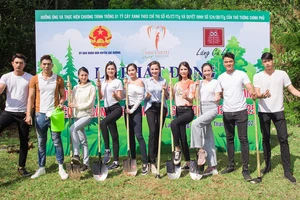 Dàn mỹ nhân Miss Earth Vietnam và các nam vương đồng hành trồng cây, góp sức phủ xanh Lạc Dương, Lâm Đồng