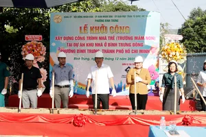 Khởi công xây dựng trường mầm non tại dự án khu nhà ở Bình Trưng Đông