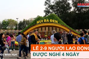 Lễ 2-9, người lao động được nghỉ 4 ngày 