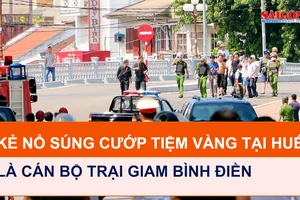 Kẻ nổ súng cướp tiệm vàng tại Huế là cán bộ Trại giam Bình Điền