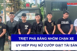 Triệt phá băng nhóm chặn xe, uy hiếp phụ nữ cướp giật tài sản