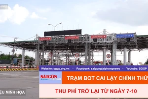 Trạm BOT Cai Lậy chính thức thu phí trở lại từ ngày 7-10