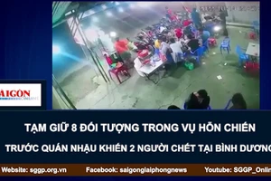 Tạm giữ 8 đối tượng trong vụ hỗn chiến trước quán nhậu khiến 2 người chết tại Bình Dương