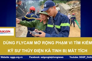 Dùng flycam mở rộng phạm vi tìm kiếm kỹ sư thủy điện Kà Tinh bị mất tích