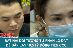 Bắt hai đối tượng tự phân lô đất để bán lấy 10,5 tỷ đồng tiền cọc