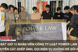 Bắt giữ 11 nhân viên Công ty Luật Power Law chuyên cắt ghép ảnh, gọi điện vu khống để đòi nợ