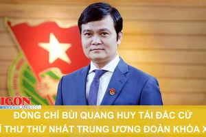 Đồng chí Bùi Quang Huy tái đắc cử Bí thư Thứ nhất Trung ương Đoàn khóa XII