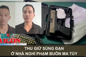 Thu giữ súng đạn ở nhà nghi phạm buôn ma túy