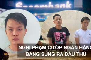 Nghi phạm cướp ngân hàng bằng súng ra đầu thú