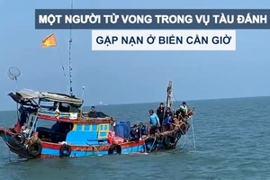 Một người tử vong trong vụ tàu đánh cá gặp nạn ở biển Cần Giờ