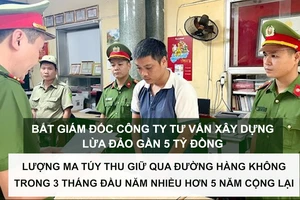 Tin nóng: Bắt giám đốc lừa đảo gần 5 tỷ đồng; Lượng ma túy thu giữ qua đường hàng không trong 3 tháng nhiều hơn 5 năm