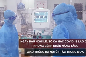 Tin nóng: Ngày đầu nghỉ lễ, số ca mắc Covid-19 lao dốc nhưng bệnh nhân nặng tăng; Giao thông Hà Nội ùn tắc trong mưa