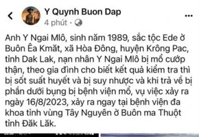 Podcast tin nóng trưa 19-8: Thông tin bệnh nhân bị mổ lấy thận ở Đắk Lắk là sai sự thật