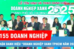 155 doanh nghiệp tiêu biểu nhận danh hiệu “Doanh nghiệp Xanh TPHCM năm 2025”