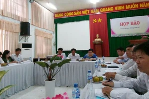 Quang cảnh họp báo sáng 15-9