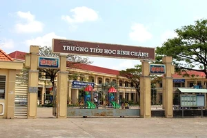 Trường Tiểu học Bình Chánh, nơi xảy ra vụ phụ huynh bắt cô giáo quỳ