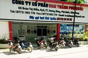 Công ty Cổ phần Nam Thắng Phú Quốc, nơi ông Lý làm việc