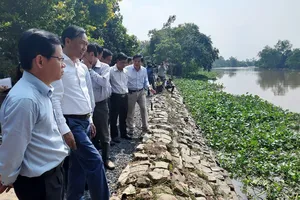 Khánh thành công trình kè mềm chống sạt lở ở Đồng Tháp