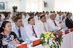 Các đại biểu tham dự đại hội Đảng bộ huyện Châu Thành. Ảnh: Văn Khương