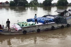 Tạm giữ phương tiện vận chuyển số lượng lớn hàng hóa có xuất xứ nước ngoài, không rõ nguồn gốc