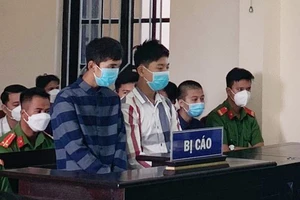 Các bị cáo tại phiên tòa 