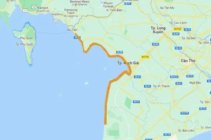 1.480 tỷ đồng xây dựng 40km đường bộ ven biển Hòn Đất - Kiên Lương