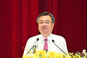 Phó Bí thư Thường trực Thành ủy TPHCM Nguyễn Thanh Nghị phát biểu chỉ đạo. Ảnh: VIỆT DŨNG
