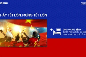 200 Smart TV Samsung sẽ được lắp đặt ở 200 phòng bệnh tại 04 bệnh viện