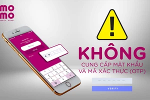 VÍ MOMO: Người dùng nâng cao cảnh giác, mật khẩu và mã xác thực (OTP)