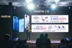 realme C15 lên kệ với mức giá 4,2 trệu đồng 