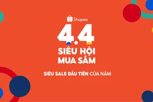 Shopee với chương trình 4.4 Siêu Hội Mua Sắm 