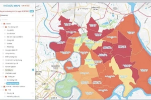 Quản lý dịch Covid-19 TP Thủ Đức qua hệ thống bản đồ GIS