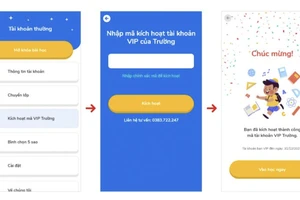 Kích hoạt tài khoản VIP của Trường khi dã đang ký HOC247 Kids 