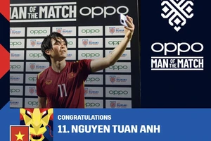  OPPO A95, phần thưởng giành cho cầu thủ "Man of the Match"