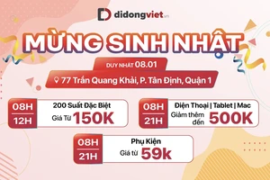 Di Động Việt mừng sinh nhật với 200 suất bán đặc biệt giá chỉ từ 150.000 đồng