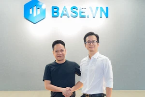 Ông Phạm Kim Hùng, Chủ tịch Hội đồng Quản trị và ông Nguyễn Thượng Tường Minh, CEO của Base.vn