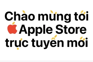 Lời chào của Apple trên cửa hàng trực tuyến cho thị trường Việt Nam 