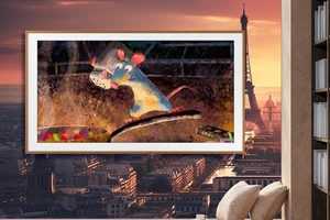 Một bức tranh trên TV The Frame kỷ niệm 100 năm thành lập Disney