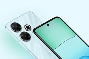 Redmi 13 phiên bản xanh đại dương với những đường vân sóng biển đặc sắc