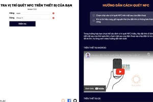 Giao diện “Hướng Dẫn 01 Trang” (https://nfc-guides.kalapa.vn/) hướng dẫn tap chíp trên smartphone