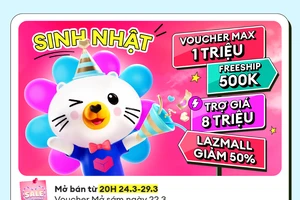 Lazada khởi động chương trình Sale sinh nhật.