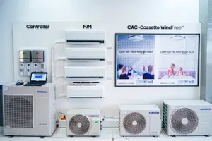 Trung tâm Đào tạo điều hòa không khí tại HCMUTE được trang bị đầy đủ các sản phẩm của Samsung để sinh viên nghiên cứu