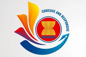 Logo Năm ASEAN 2020 có hình hoa sen cách điệu