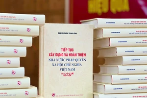 Sách "Tiếp tục xây dựng và hoàn thiện Nhà nước pháp quyền xã hội chủ nghĩa Việt Nam"