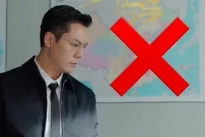 Hình ảnh "đường lưỡi bò" xuất hiện cùng nam chính Trần Vỹ Đình