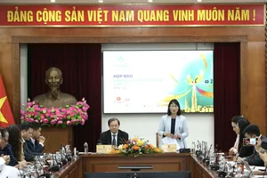 Họp báo về LHP Việt Nam lần thứ 24. Ảnh: HUẤN TRẦN