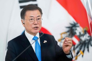 韓國總統文在寅。